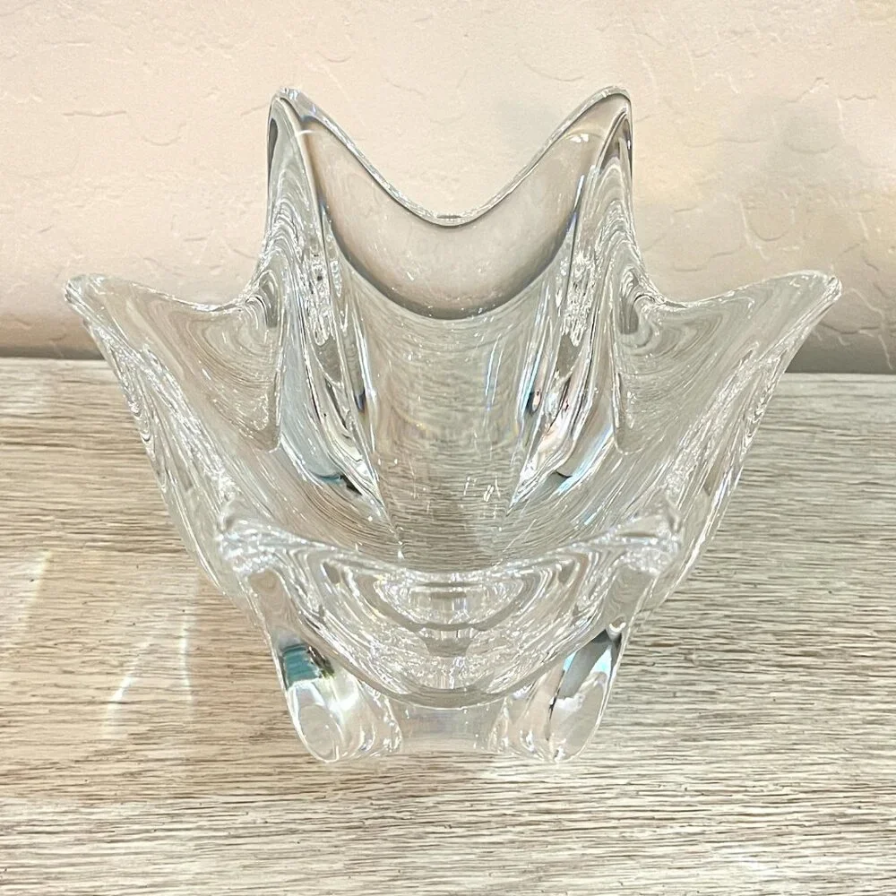 New Orrefors Crystal Decorative Vase Bowl Dish 5